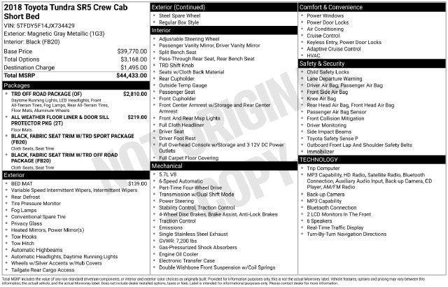 2018 Toyota Tundra SR5 CrewMax