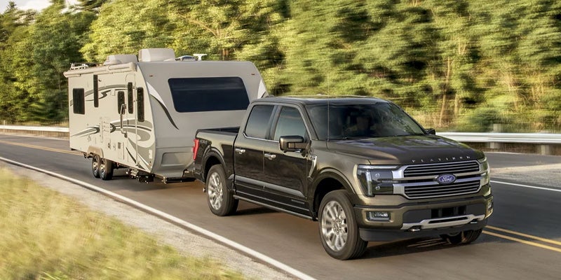 Ford F-150 pulling a trailer